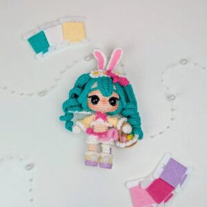 miku bunny patrón digital